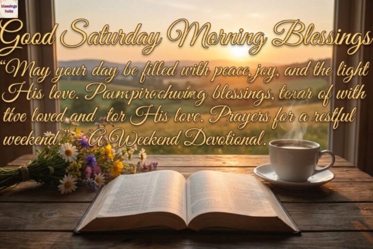 400+ Good Saturday Morning Blessings, Prayers, Quotes & Images