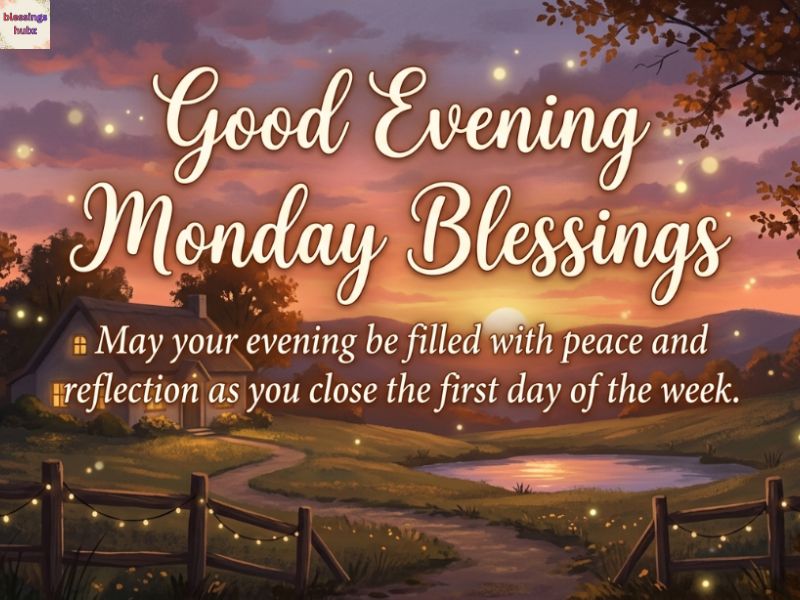 Good Evening Monday Blessings