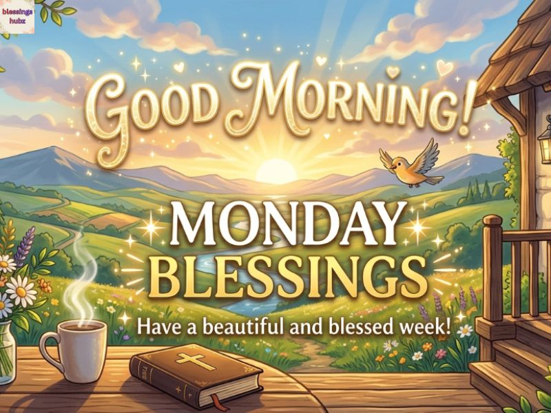 Good Morning Monday Blessings Gif