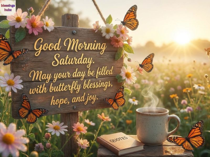 Good Morning Quotes Saturday Butterfly Blessings