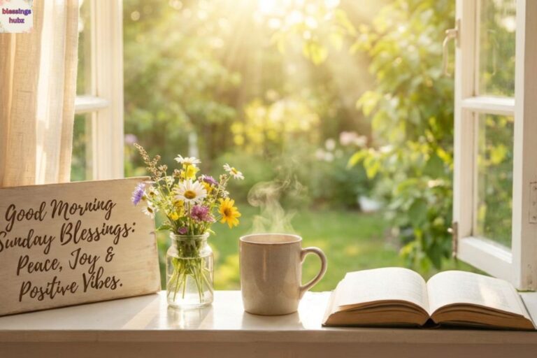 Good Morning Sunday Blessings Peace, Joy & Positive Vibes