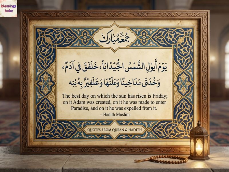 Jumma Mubarak Quotes from Quran and Hadith
