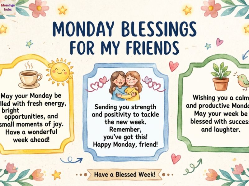 Monday Blessings Quotes For Friends