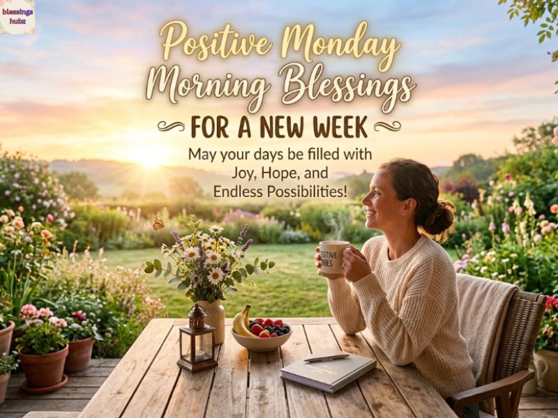 Positive Monday Morning Blessings For New Week